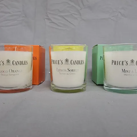 PRICE'S CANDLES SET OF 10 SUMMER JAR CANDLES IN GIFT BOXES