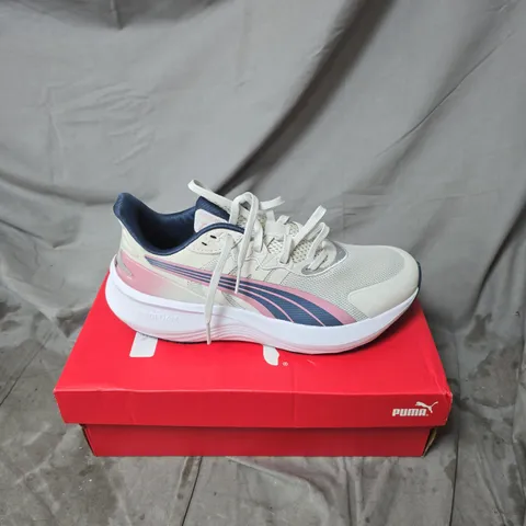 PUMA PROSERIES WHITE/BLUE/PINK TRAINERS BOXED SIZE 7
