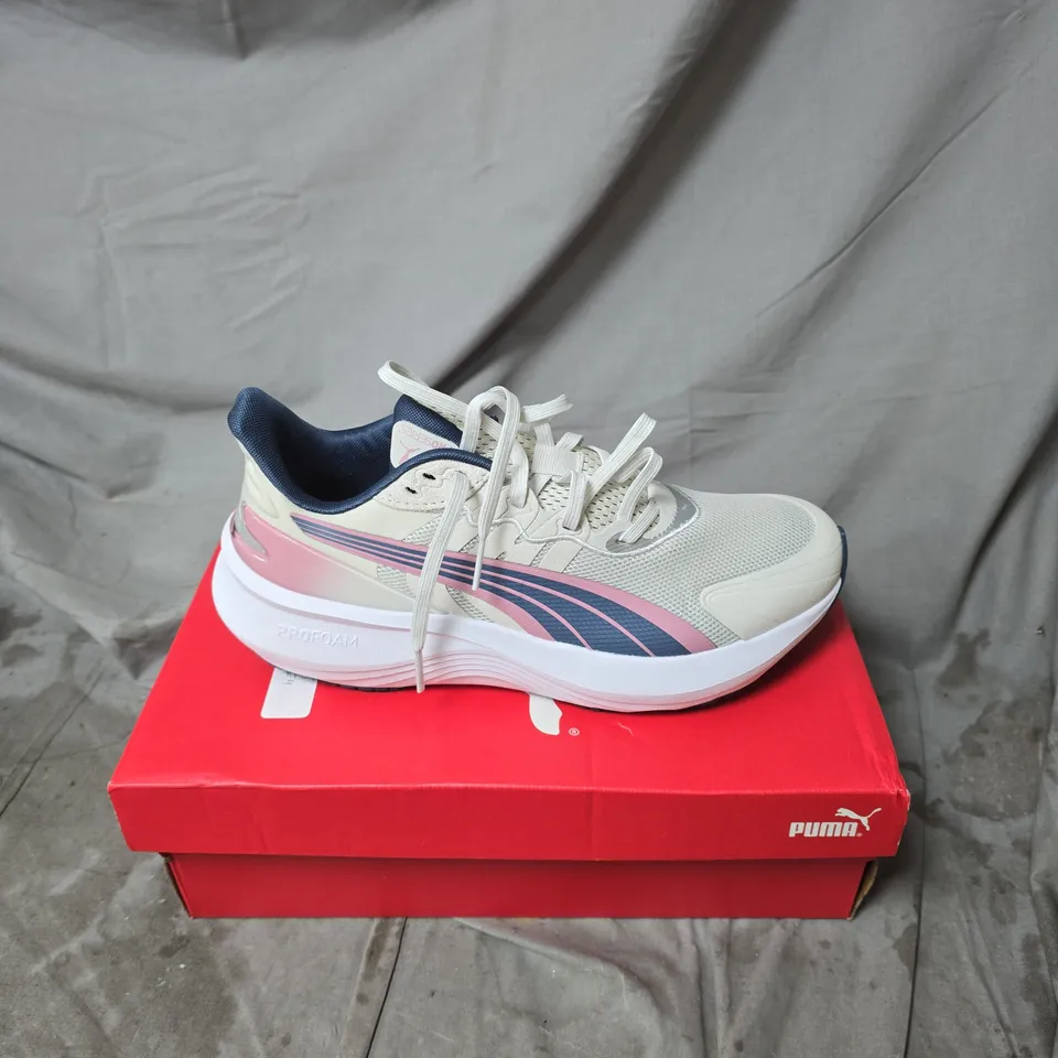 PUMA PROSERIES WHITE/BLUE/PINK TRAINERS BOXED SIZE 7