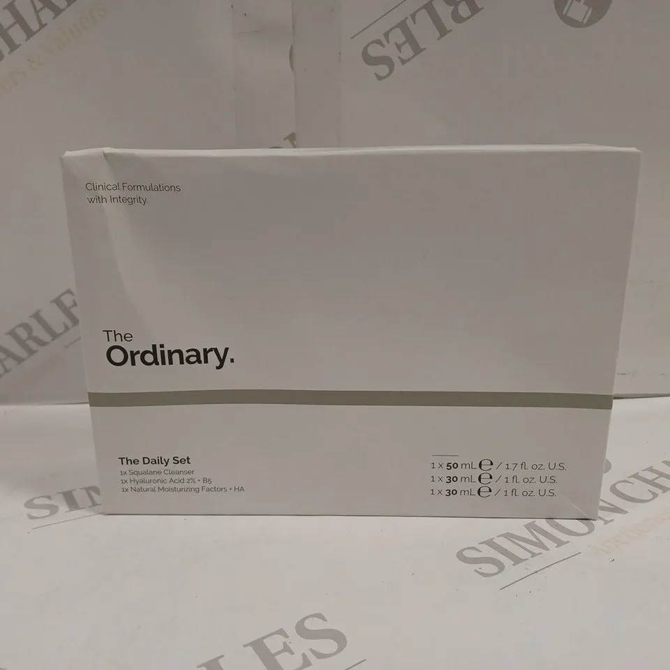 THE ORDINARY THE DAILY SET SQUALANE CLEANSER HYALURONIC ACID MOISTURIZING FACTOR