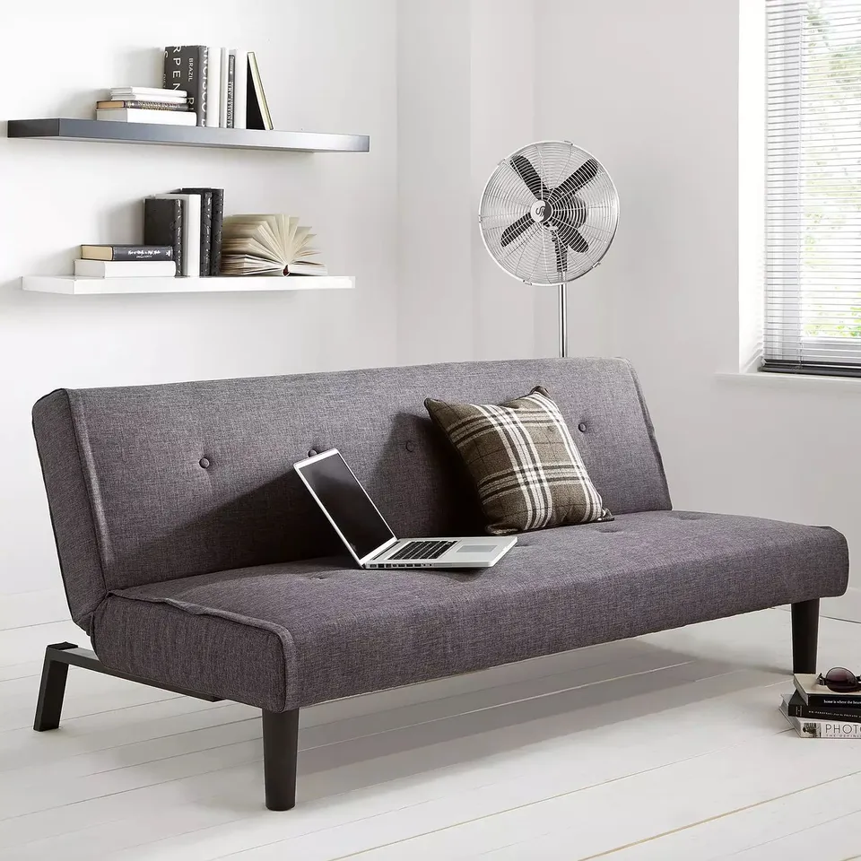 BOXED DAX FABRIC SOFA BED - GREY (1 BOX)