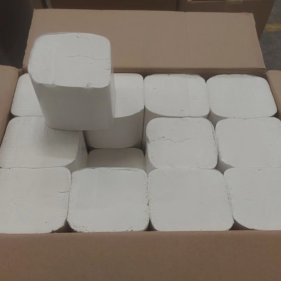 BOX CONTAINING 36 BULK PACK 2 PLY TISSUE PAPER
