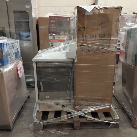 HOOVER HDPN1L360OW FREESTANDING FULL SIZE DISHWASH AND RUSSELL HOBBS RH50FF145 LOW FROST FRIDGE WHITE
