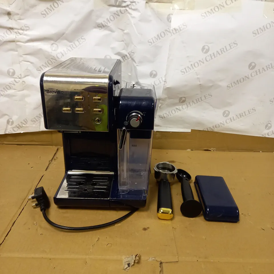 BREVILLE ONE-TOUCH COFFEEHOUSE COFFEE MACHINE - NAVY BLUE