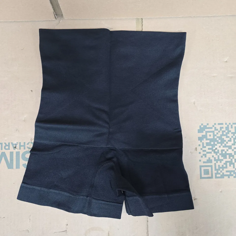 CONTURVE HIGH-WAISTED SHAPER BOYSHORTS IN BLACK SIZE SMALL