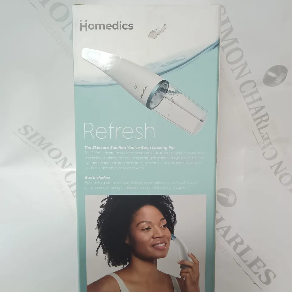 BOXED HOMEDICS HYDRAFACIAL CLEANSING TOOL