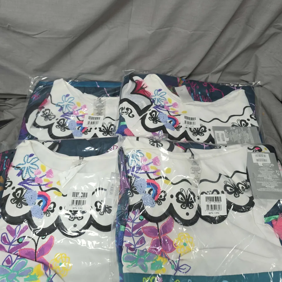 LOT OF 4 DISNEY ENCANTO MIRABEL COSTUMES - AGED 7-8 YEARS