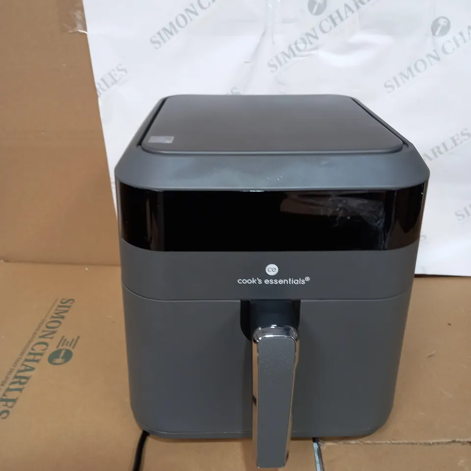 BOXED COOK'S ESSENTIALS 5.8L AIR FRYER IN SLATE GREY