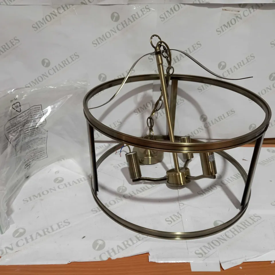 LAURA ASHLEY HARRINTON 3 LIGHT PENDANT