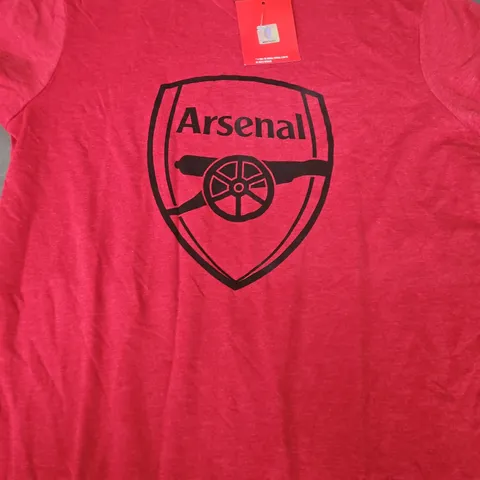 ARSENAL CREW-NECK T-SHIRT IN RED SIZE SMALL
