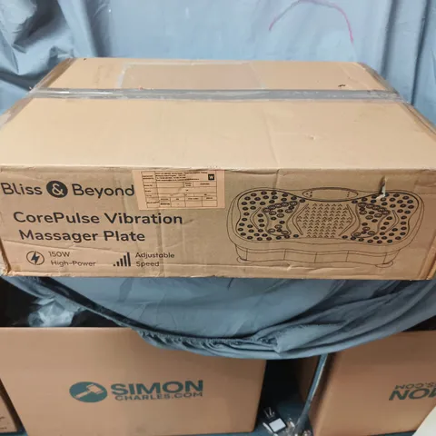 BLISS & BEYOND COREPULSE VIBRATION MASSAGER PLATE – BLACK, BOXED