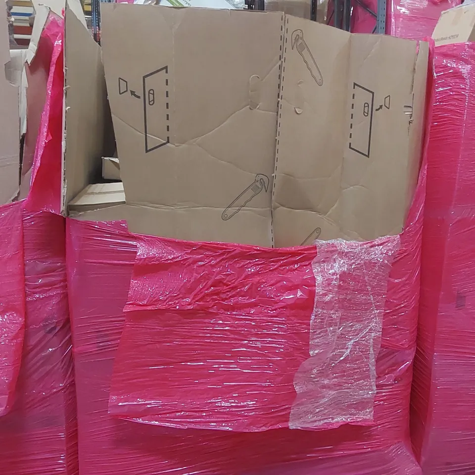 PALLET OF ASSORTED ITEMS TO INCLUDE: AIR FRYERS, RATTAN SHOE CABINET, GARDEN PUMP, DEHUMIDIFIER, SMART MOON LIGHTS ECT