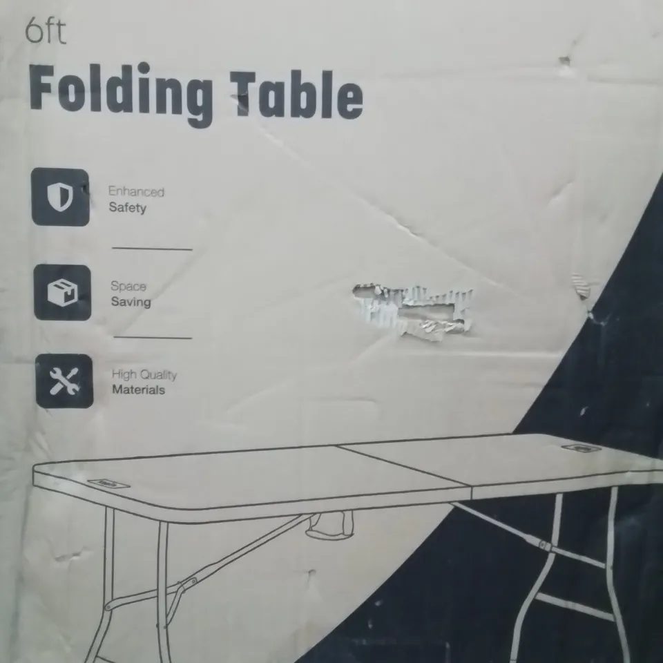 BOXED 6FT FOLDING TABLE 