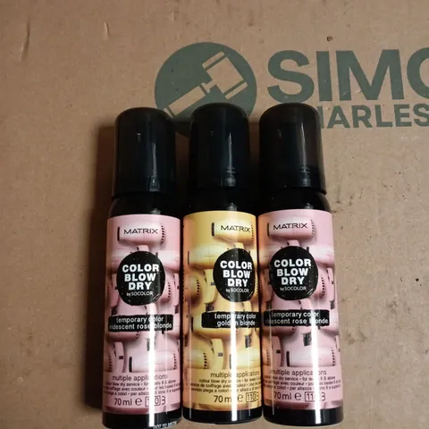 BOX OF APPROXIMATELY 20 ASSORTED MATRIX BLOW DRY TEMP COLOUR 