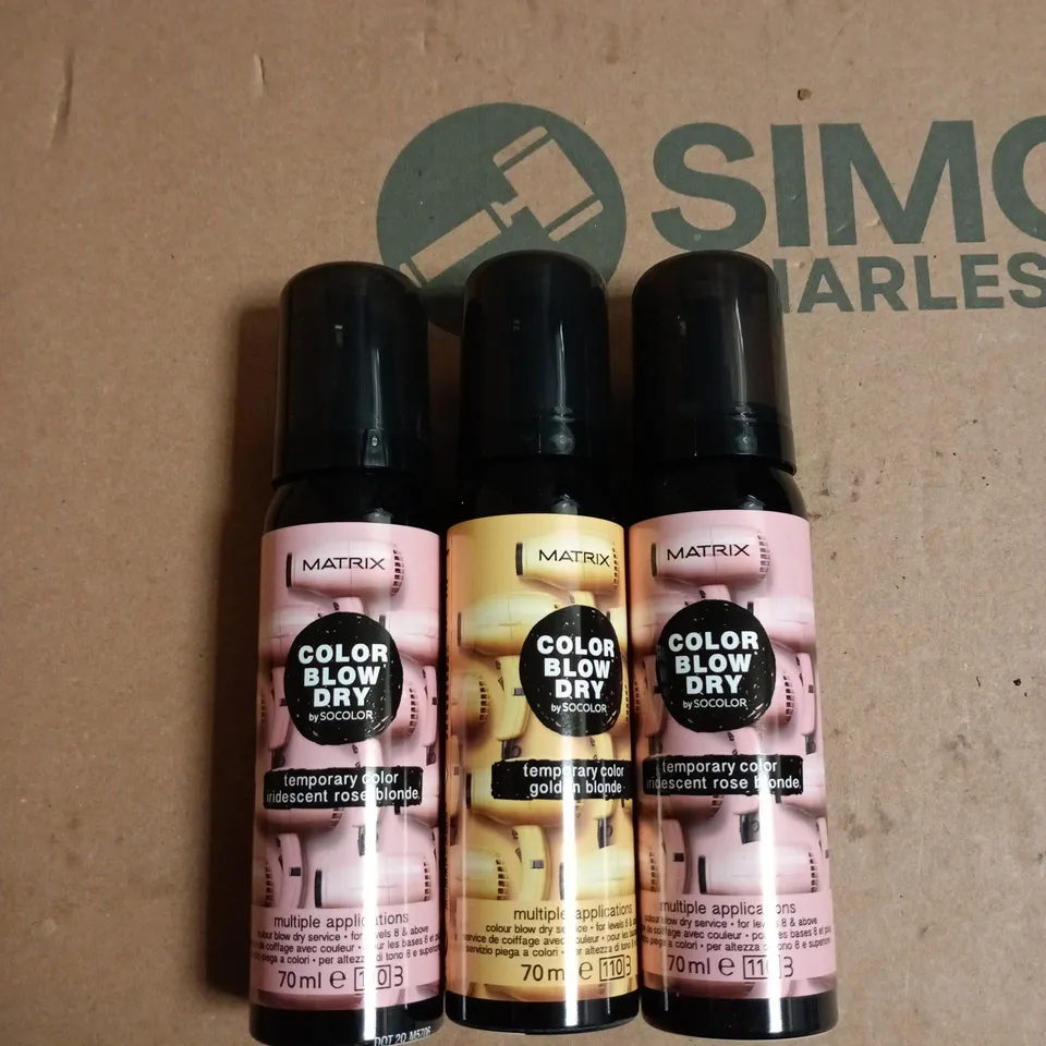 BOX OF APPROXIMATELY 20 ASSORTED MATRIX BLOW DRY TEMP COLOUR