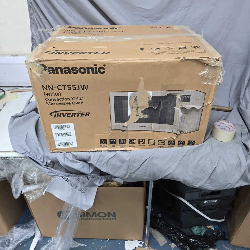 PANASONIC NN-CT55JW INVERTER CONVECTION MICROWAVE OVEN – WHITE (BOXED)
