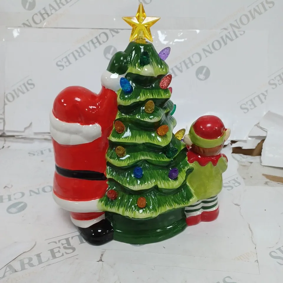 MR CHRISTMAS NOSTALGIC TREE WITH SANTA & ELF