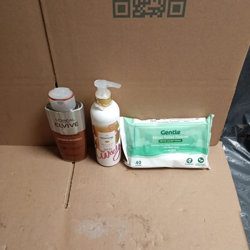 APPROXIMATELY 15 ASSORTED HEALTH & BEAUTY PRODUCTS TO INCLUDE GENTLE TOILET TISSUE WIPES, PANTENE STYLING CREAM, L'OREAL GROWTH BOOSTER SHAMPOO ETC 