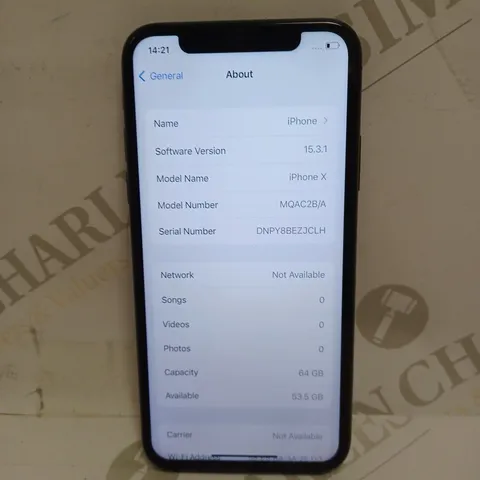 BOXED APPLE IPHONE X SMARTPHONE 