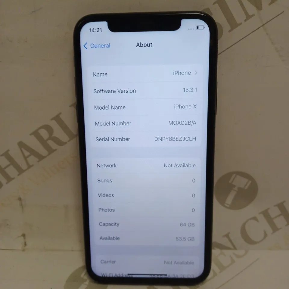 BOXED APPLE IPHONE X SMARTPHONE 