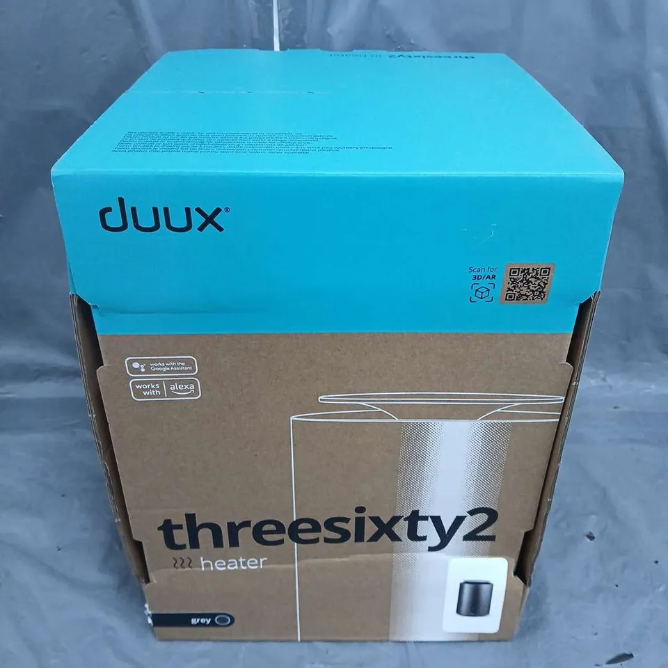 BOXED DUUX THREESIXTY2 HEATER IN GREY