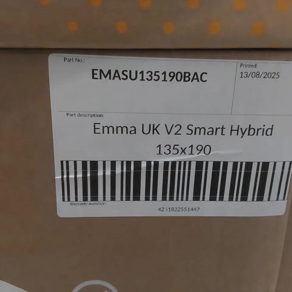 BRAND NEW BOXED EMMA UK V2 SMART HYBRID 135 x 190CM DOUBLE MATTRESS 