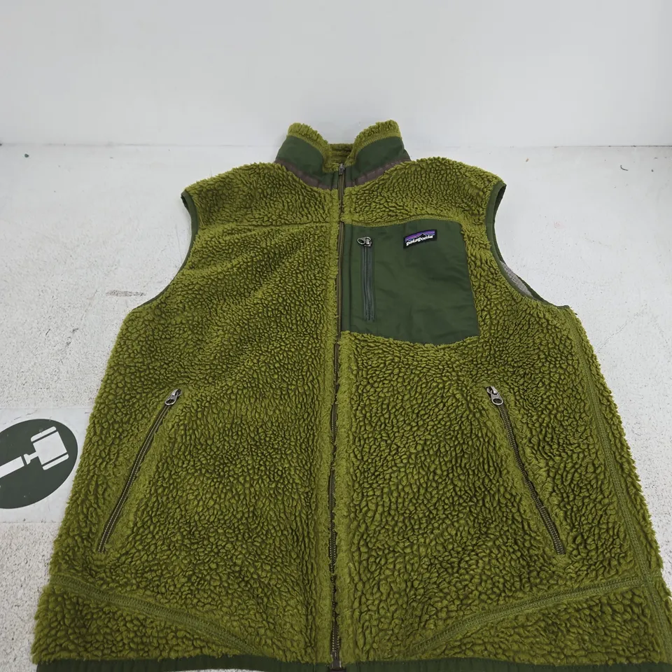 PATAGONIA MEN'S FLEECE VEST – OLIVE GREEN, SIZE M