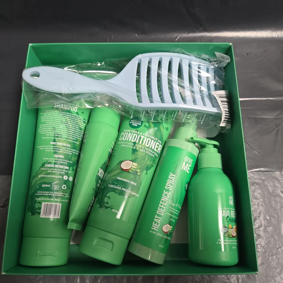 BOXED GIVE ME ALOE VERA & COCONUT OIL HAIRCARE SET