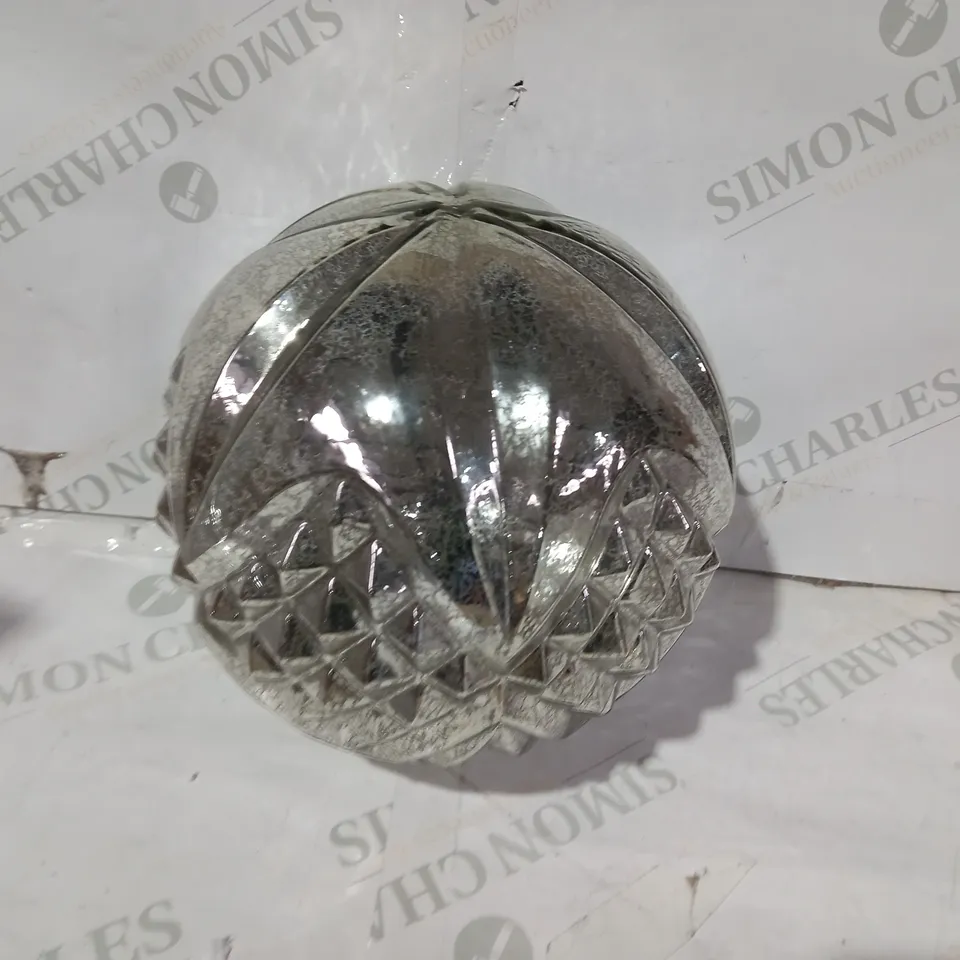 ALISON CORK ROTATING LIGHT MERCURY CUT GLASS DECORATION