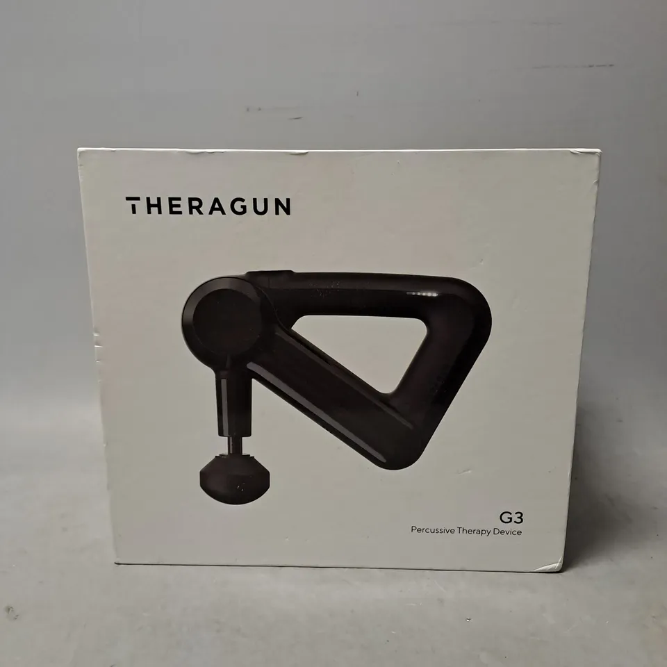 BOXED THERAGUN G3 PERCUSSIVE THERAPY DEVICE 