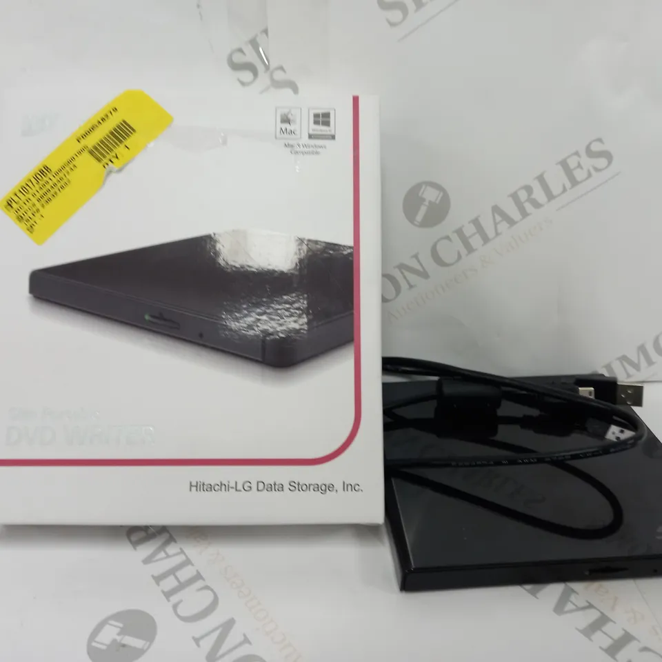 BOXED HITACHI SLIM PORTABLE DVD WRITER