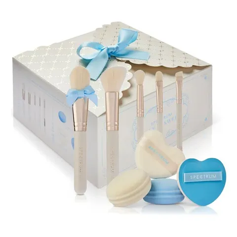 SPECTRUM COLLECTIONS BRIDAL BRUSH, SPONGE AND POWDER PUFF GIFT SET 