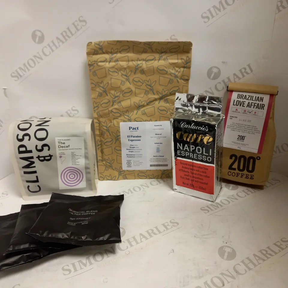 LOT OF APPROXIMATELY 15 ASSORTED PACKS OF GROUND COFFEE