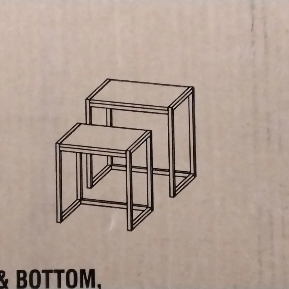 BOXED URBAN NEST 9F TABLE , RUSTIC 
