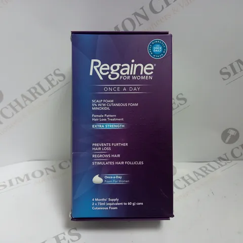 REGAINE FOR WOMEN 5% W/W CUTANEOUS MINOXIDIL FOAM EXTRA STRENGTH (2 X 73ML)