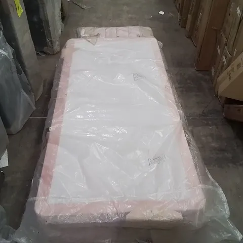 BAGGED SILENTNIGHT 2 DRAWER VELVET DIVAN BASE WITH MERLIN HEADBOARD - SINGLE (2 ITEMS)