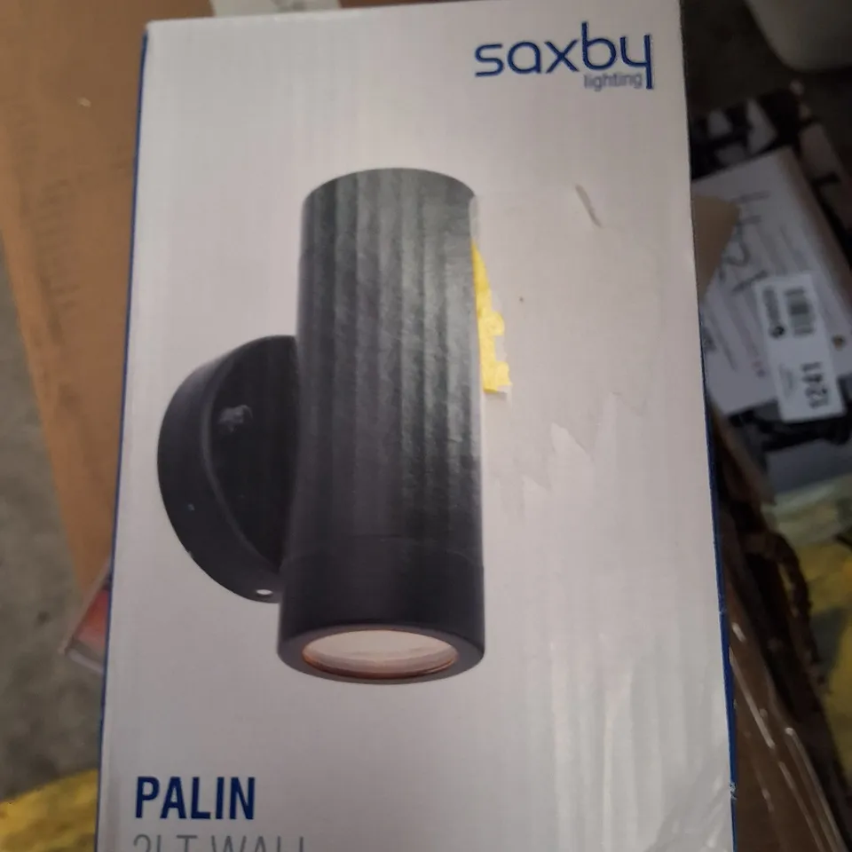 BOXED SAXBY PALIN 2-LIGHT WALL LIGHT