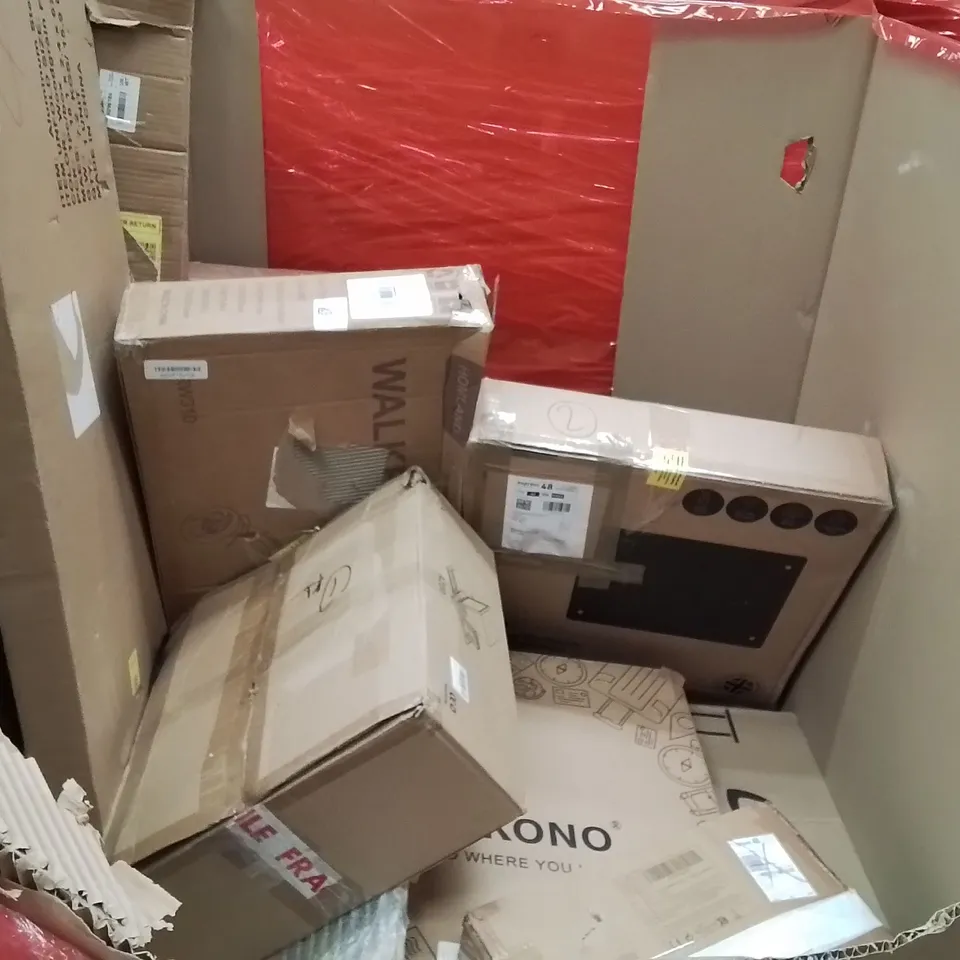 PALLET OF ASSORTED HOUSEHOLD GOODS AND PRODUCTS TO INCLUDE;COLD PRESS JUICER,PRESSURE WASHER,COFFEE MAKER 