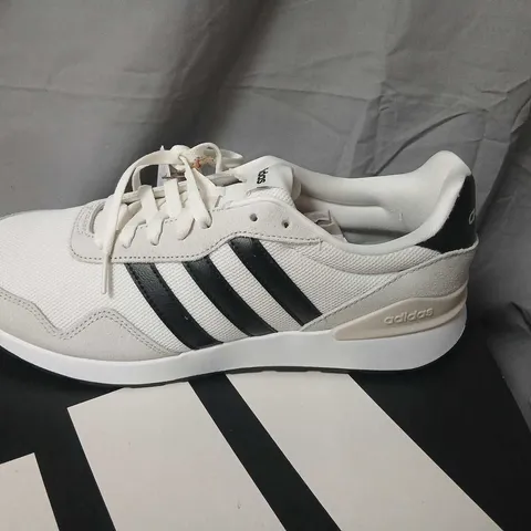 ADIDAS RUN 60S 4.0 WHITE TRAINERS – UK 9.5 (US 10) – BOXED