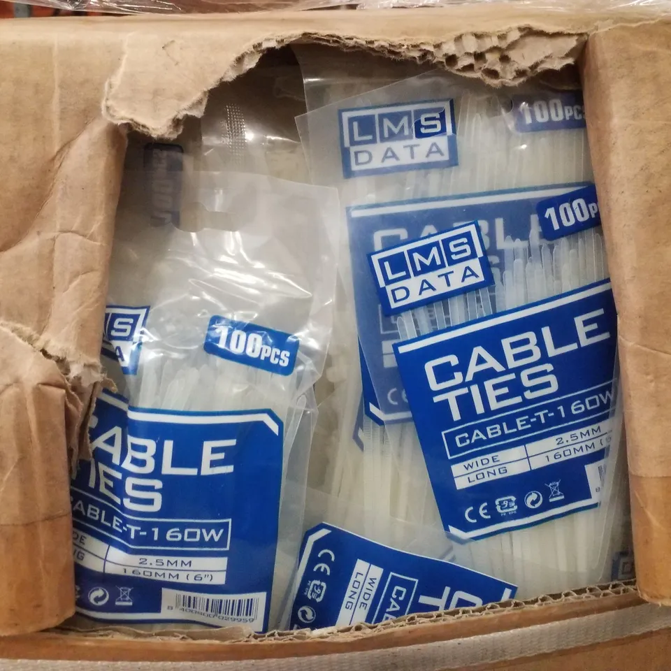 PALLET CONTAINING LARGE QUANTITY OF ASSORTED CABLE TIES