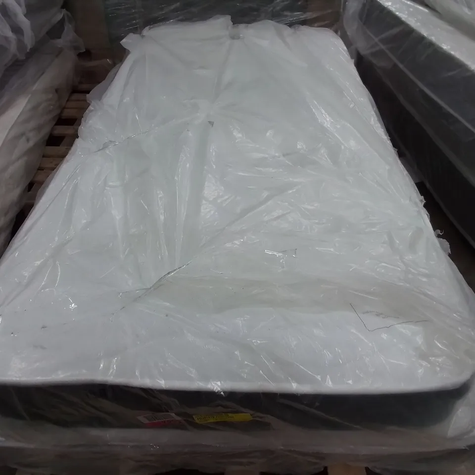HYBRID MEMORY FIBRE FOAM OPEN COIL MATTRESS - APPROX 90 X 190CM