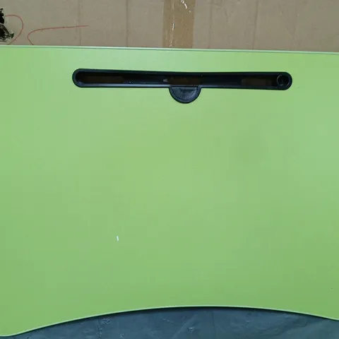 BOXED WOODEN OVER BED/CHAIR TABLE - GREEN 