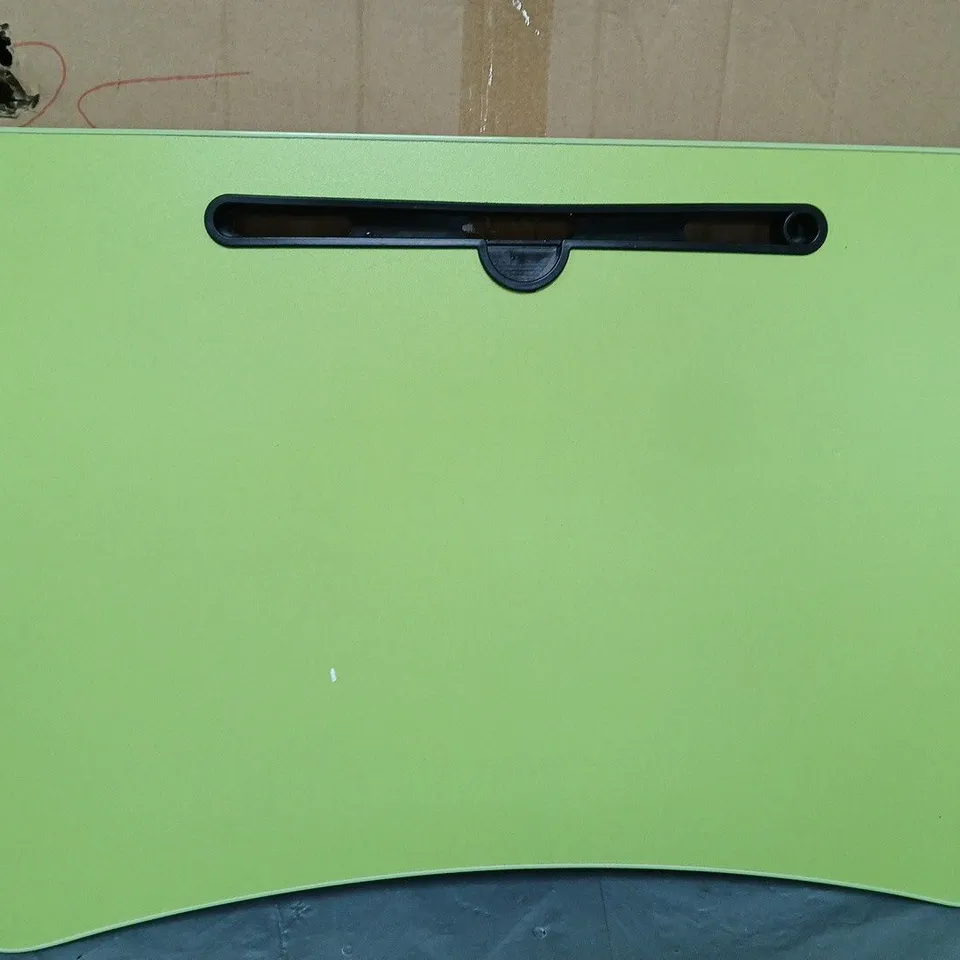 BOXED WOODEN OVER BED/CHAIR TABLE - GREEN 
