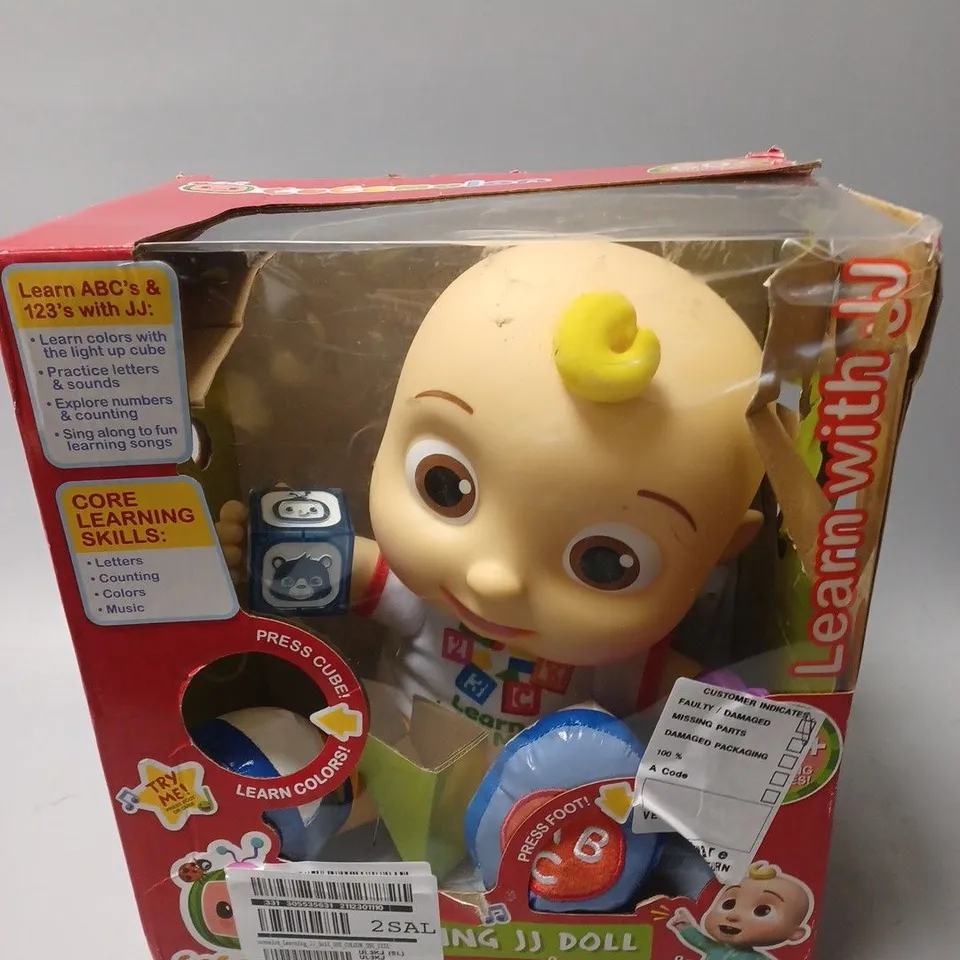 BOXED COCMELON LEARNING JJ DOLL RRP £34.99