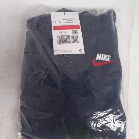 NIKE KIDS CLUB HD DUAL HOODIE NAVY/RED – KIDS L