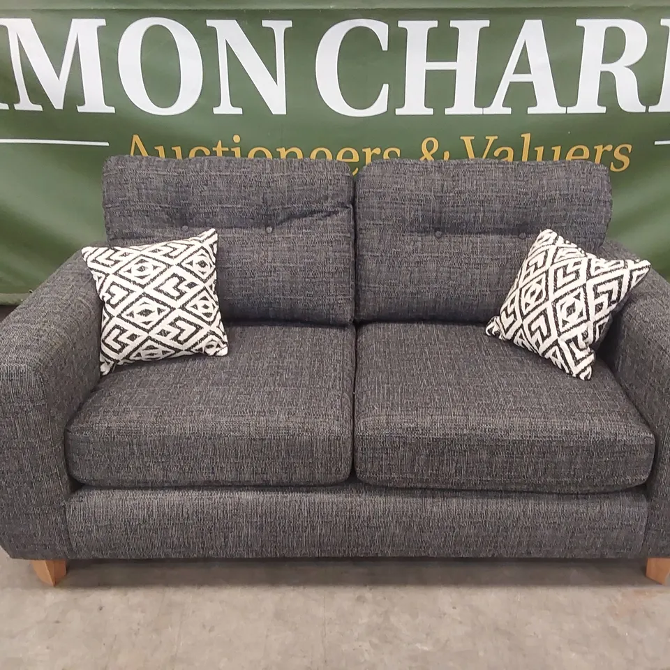 PRENT FABRIC 2 SEATER SOFA - GREY RRP £879