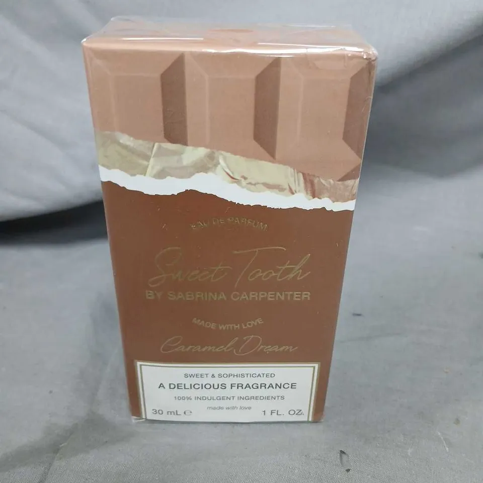 BOXED AND SEALED SWEET TOOTH BY SABRINA CARPENTER CARAMEL DREAM EAU DE PARFUM 30ML