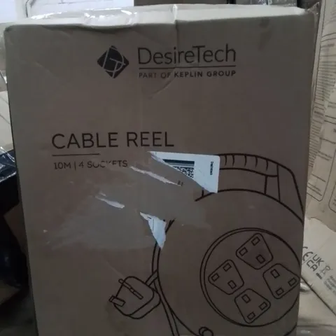 DESIRETECH 10m 4 SOCKET CABLE REEL 