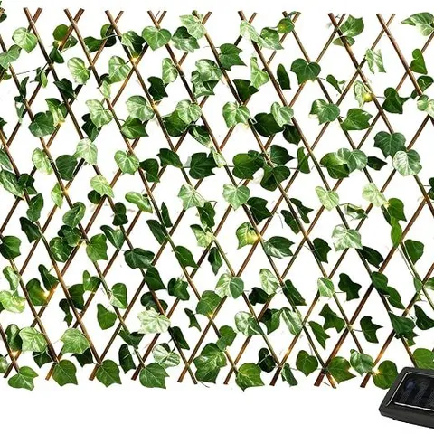 SOLAR EXPANDABLE GARDEN TRELLIS WITH 100 LED LIGHTS