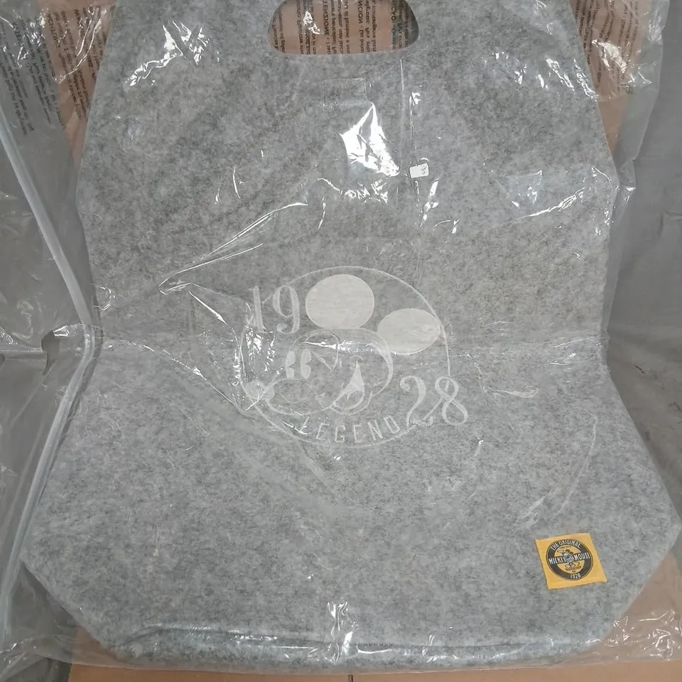 DISNEY MICKEY MOUSE LAUNDRY BAG – GREY FELT WITH HANDLE, NEW IN PACKAGING